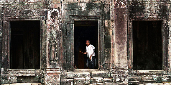 Buddhist Monk - Angkor Wat, Cambodia